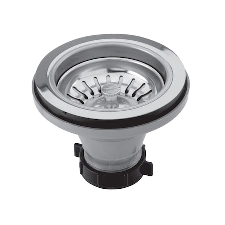 Newport Brass Large Basket Strainer Set in Polished Chrome 122-26